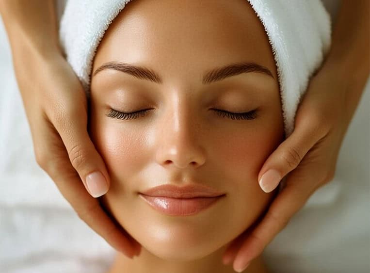 Facial massage and skin rejuvenation at Balanced