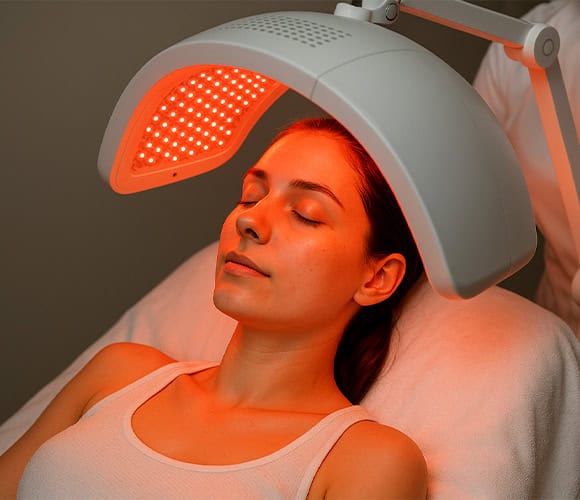 LED light therapy and regenerative wellness modalities at Balanced